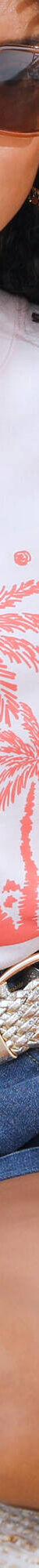 T-shirt manches courtes imprimé palmiers (rose / corail) T-shirt manches courtes imprimé palmiers (rose / corail)